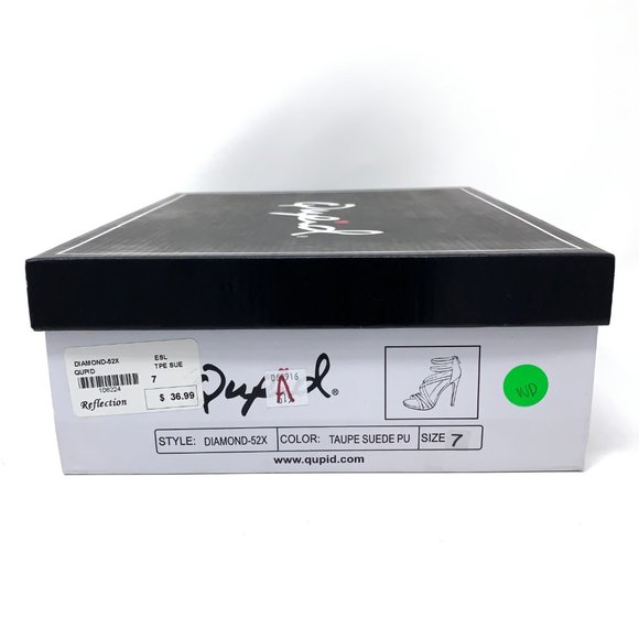 Qupid Diamond-52X Velvet Heels Sz 7 Shoe Republic - Picture 2 of 8